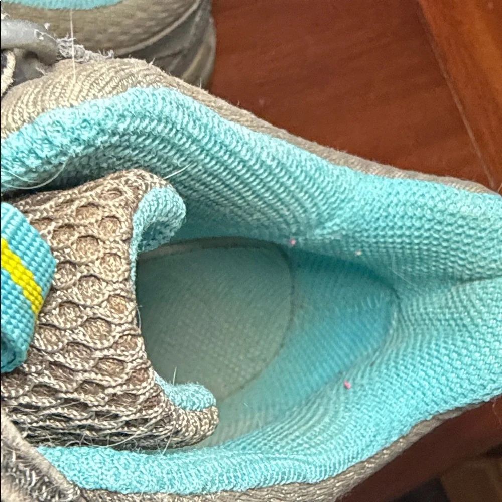 Merrell Taupe and Teal velcro Slip-On hiking Shoes - Picture 13 of 13